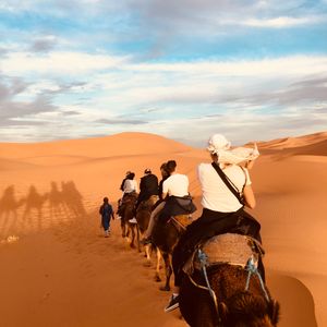 Erg Chebbi Dunes in the Sahara Desert Erg Chebbi Dunes in the Sahara Desert