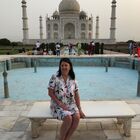 Leah Quinn at the Taj Mahal Leah Quinn at the Taj Mahal